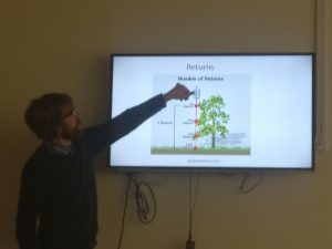 David explaining how LiDAR works. 