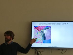 David explaining how LiDAR and Google Earth can be used together.